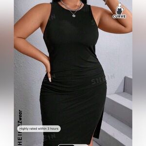 Dress with twisted back